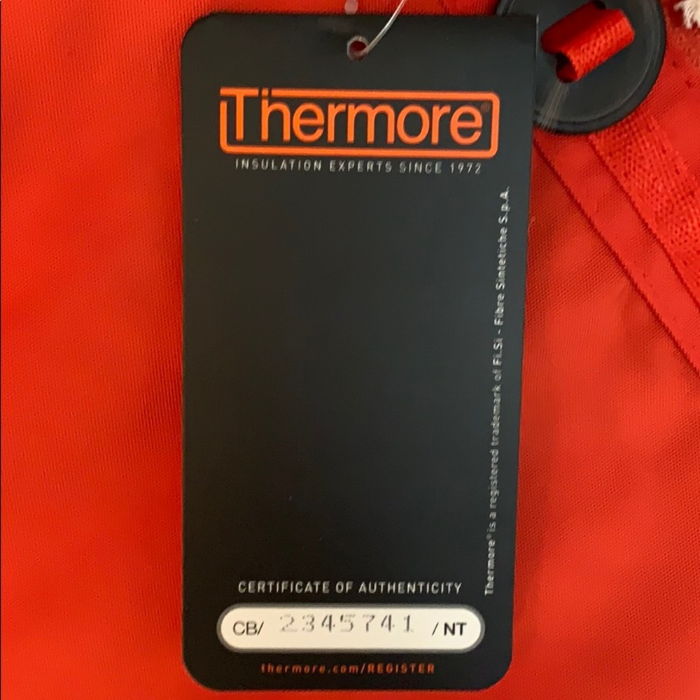 NEW! Men’s Orange Thermore Hooded Coat NWT - Picture 8 of 9